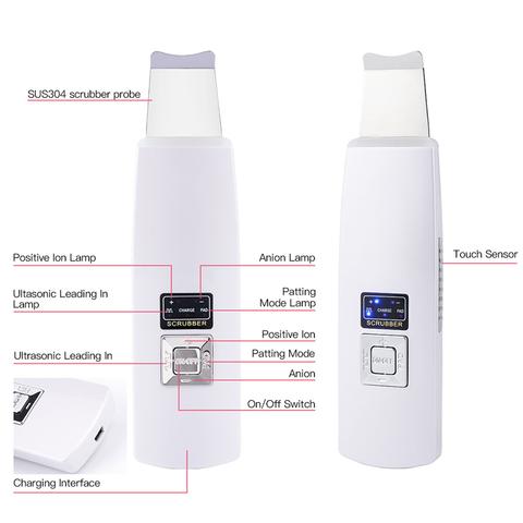 Ultrasonic Facial Skin Scrubber