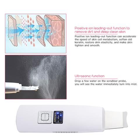 Ultrasonic Facial Skin Scrubber
