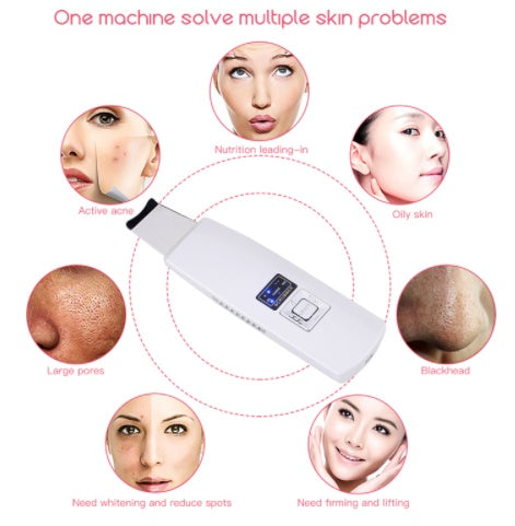 Ultrasonic Facial Skin Scrubber